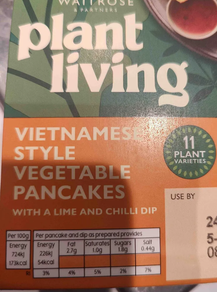 Vietnamese style vegetable pancakes