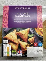Waitrose 4 Lamb Samosas