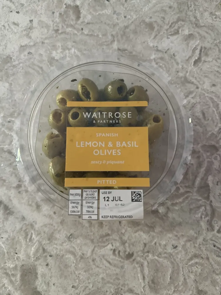 Spanish Lemon & Basil Olives