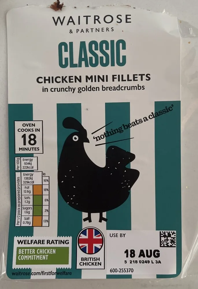 Waitrose Classic Chicken Mini Fillets