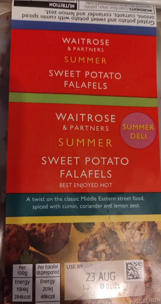 Sweet Potato Falafel