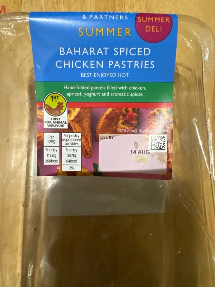 Baharat Spiced Chicken Pastries