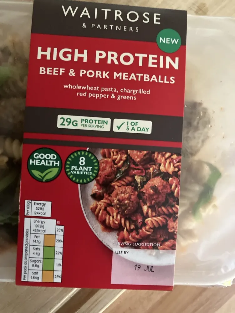 High Protein Beef & Pork Meatballs