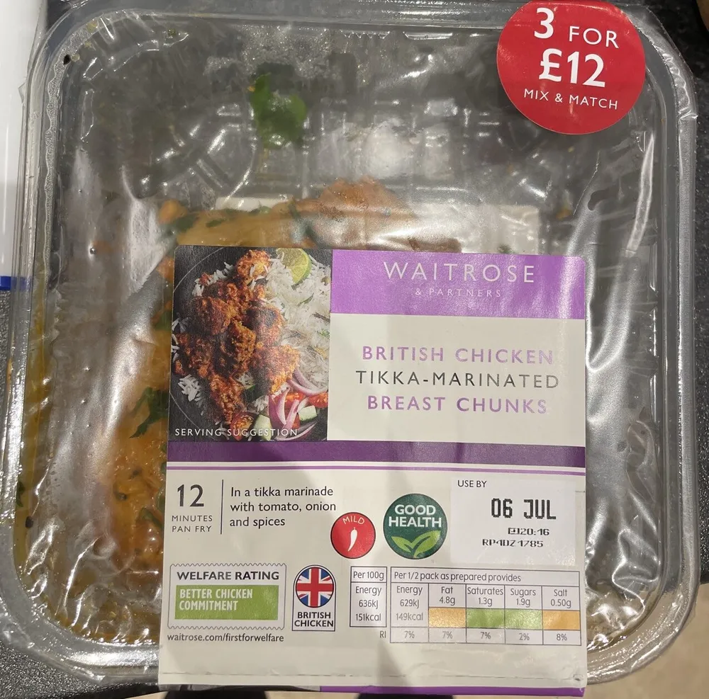 Tikka Marinated Breast Chunks