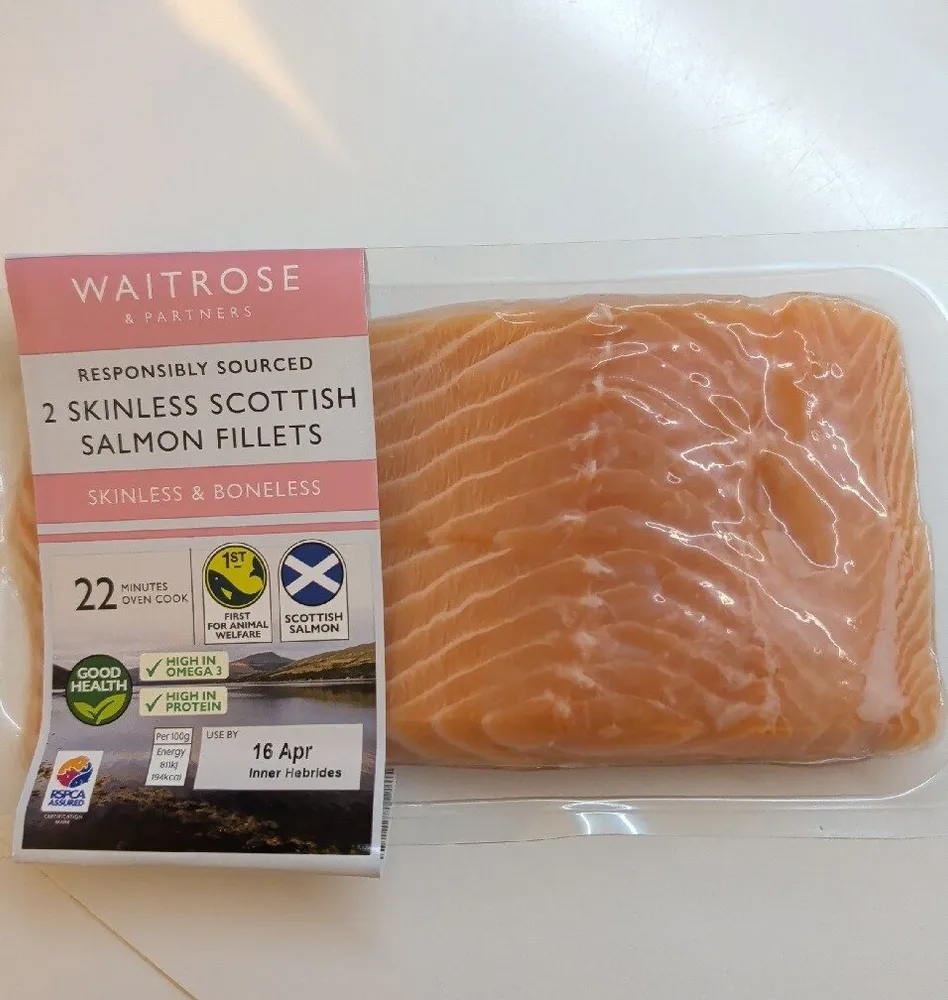 Skinless Scottish Salmon Fillets