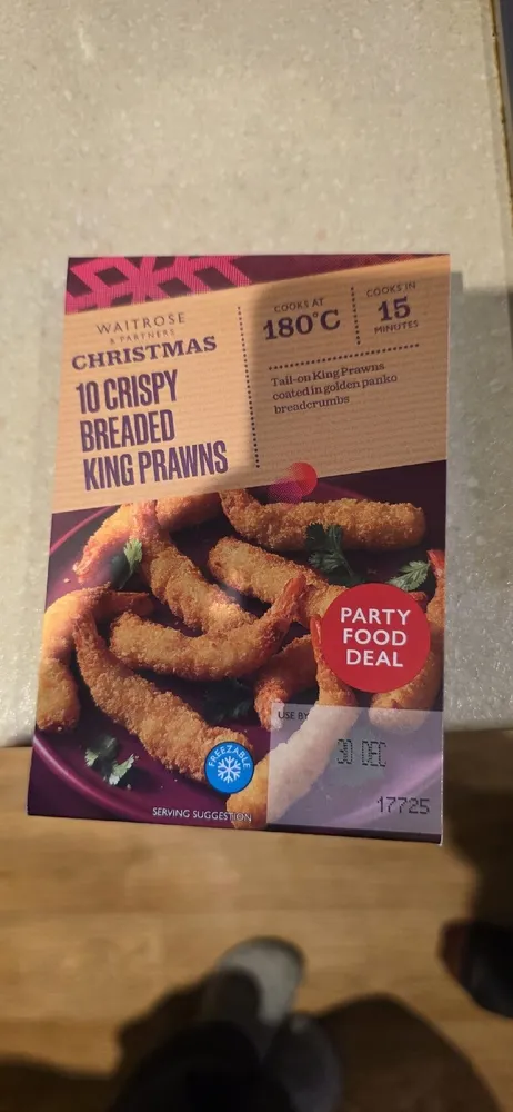 Christmas Crispy Breaded King Prawns