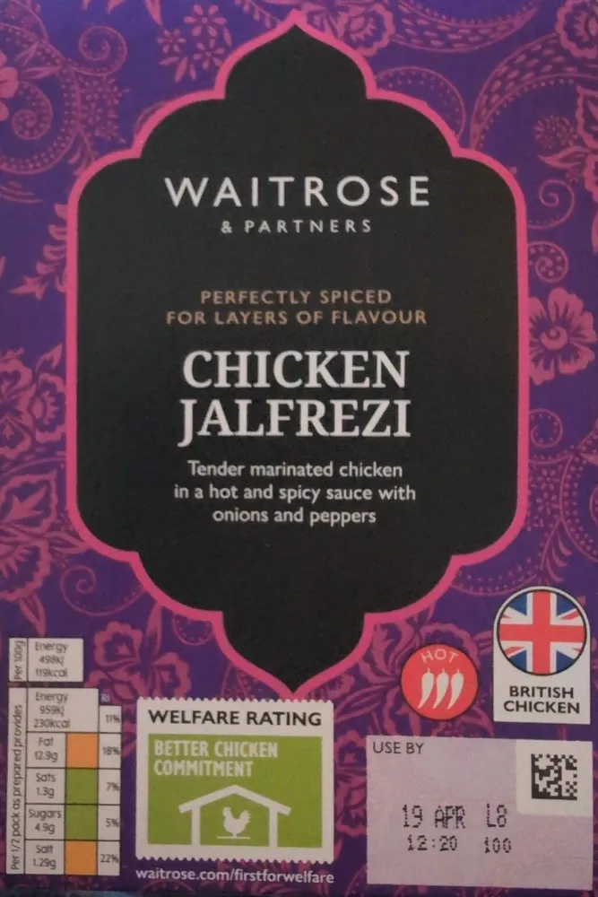 Chicken Jalfrezi