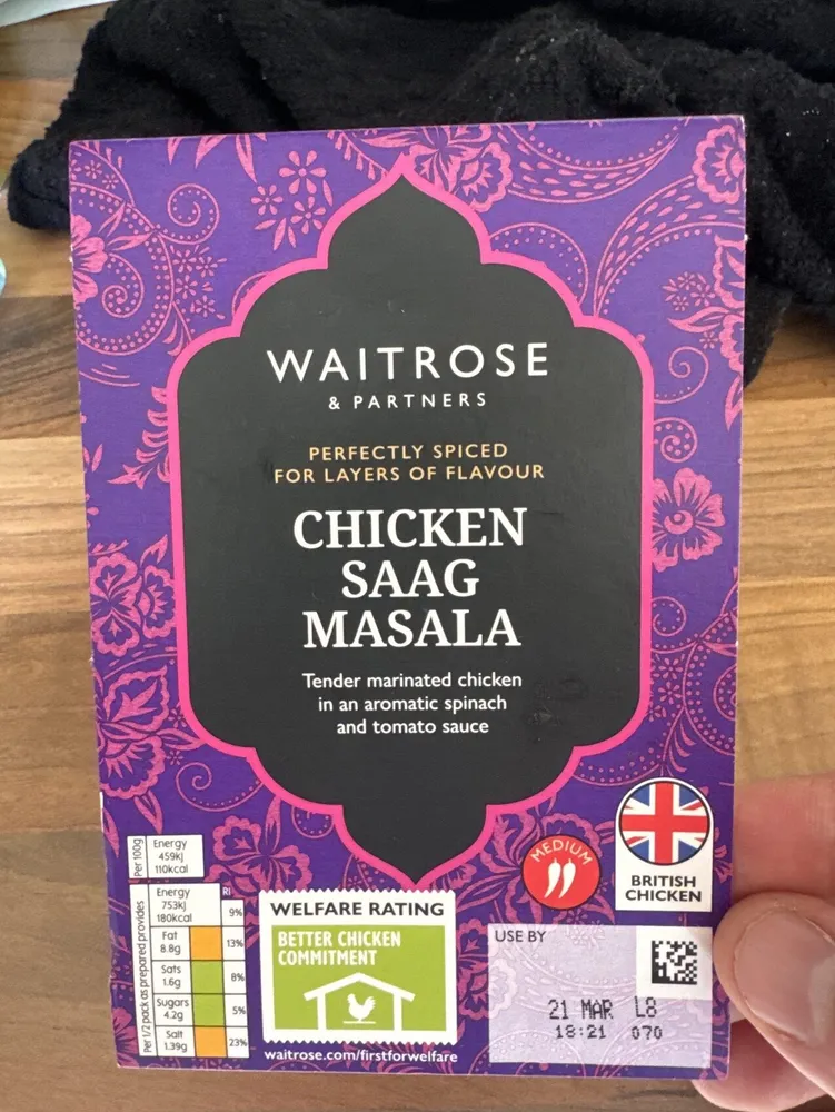 Chicken Saag Masala
