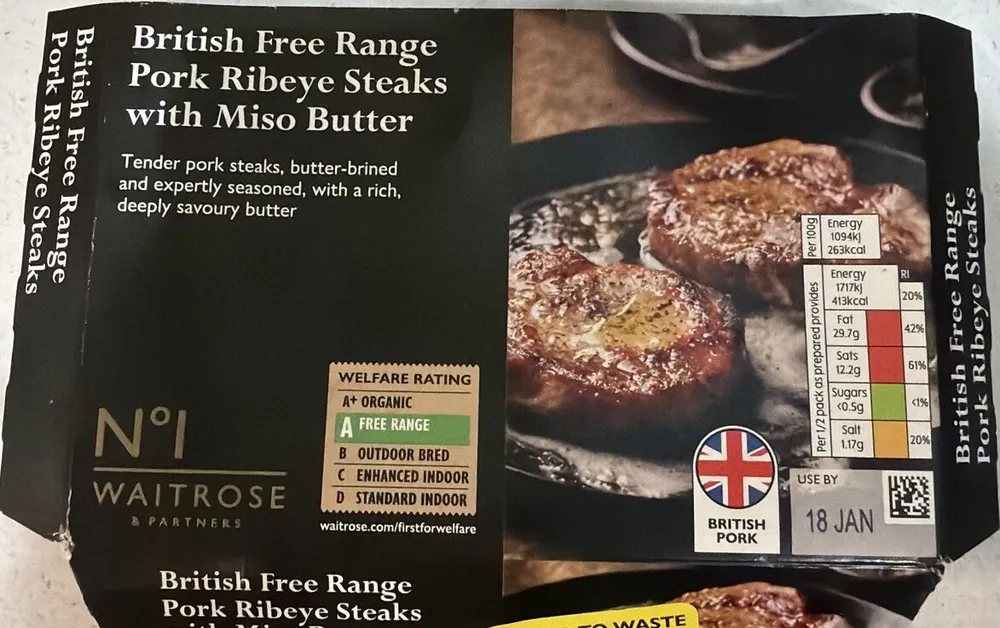 Pork Ribeye Steak With Miso Butter