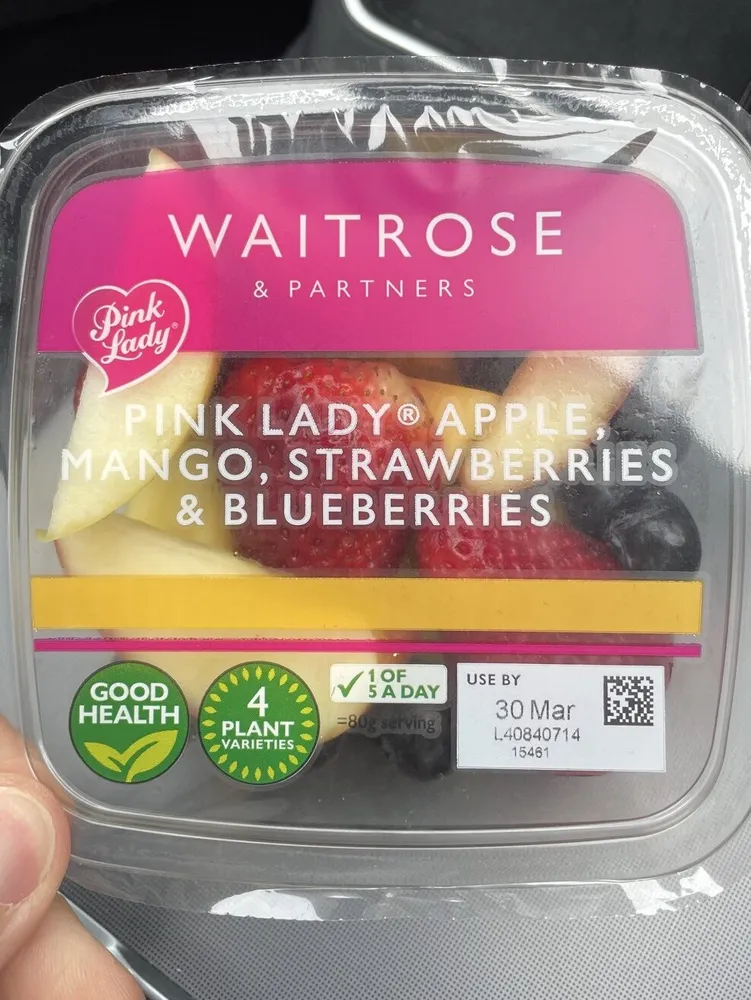 Pink Lady Apple, Mango, Strawberries & Blueberries