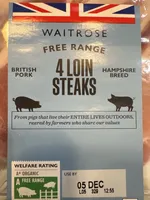 British free range pork loin steaks