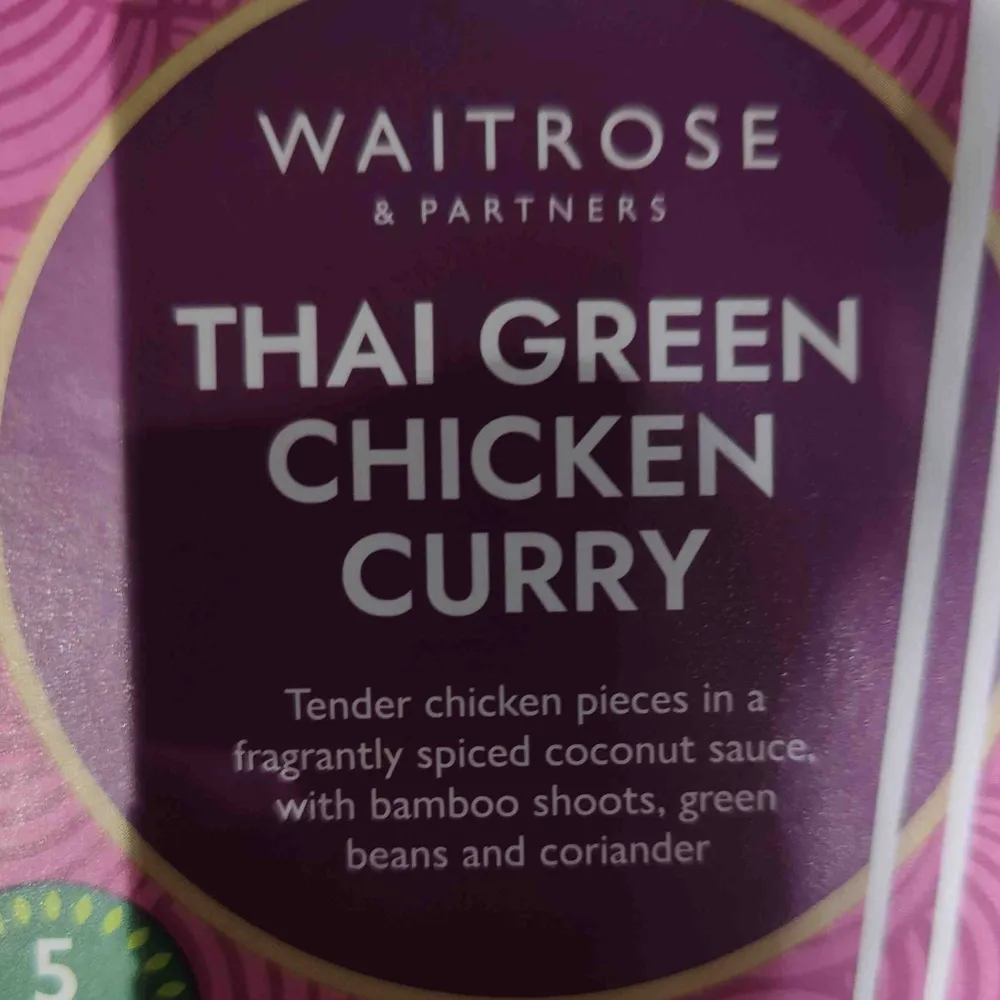 Thai green chicken curry