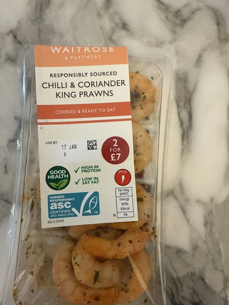Chili & Coriander King Prawns