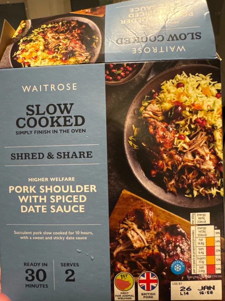 Pork Shoulder With Spiced Date Sauce