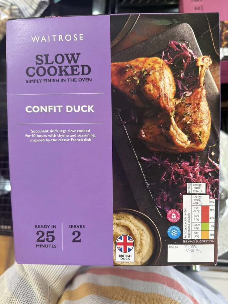Slow Cooked Confit Duck