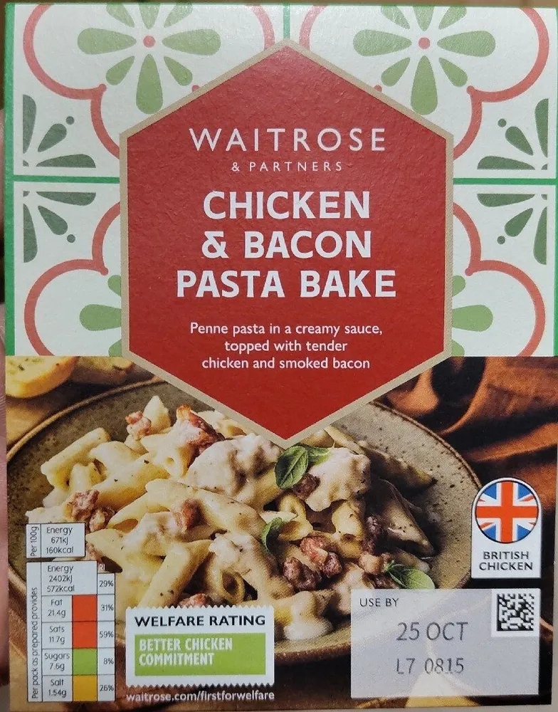 Chicken & Bacon Pasta Bake