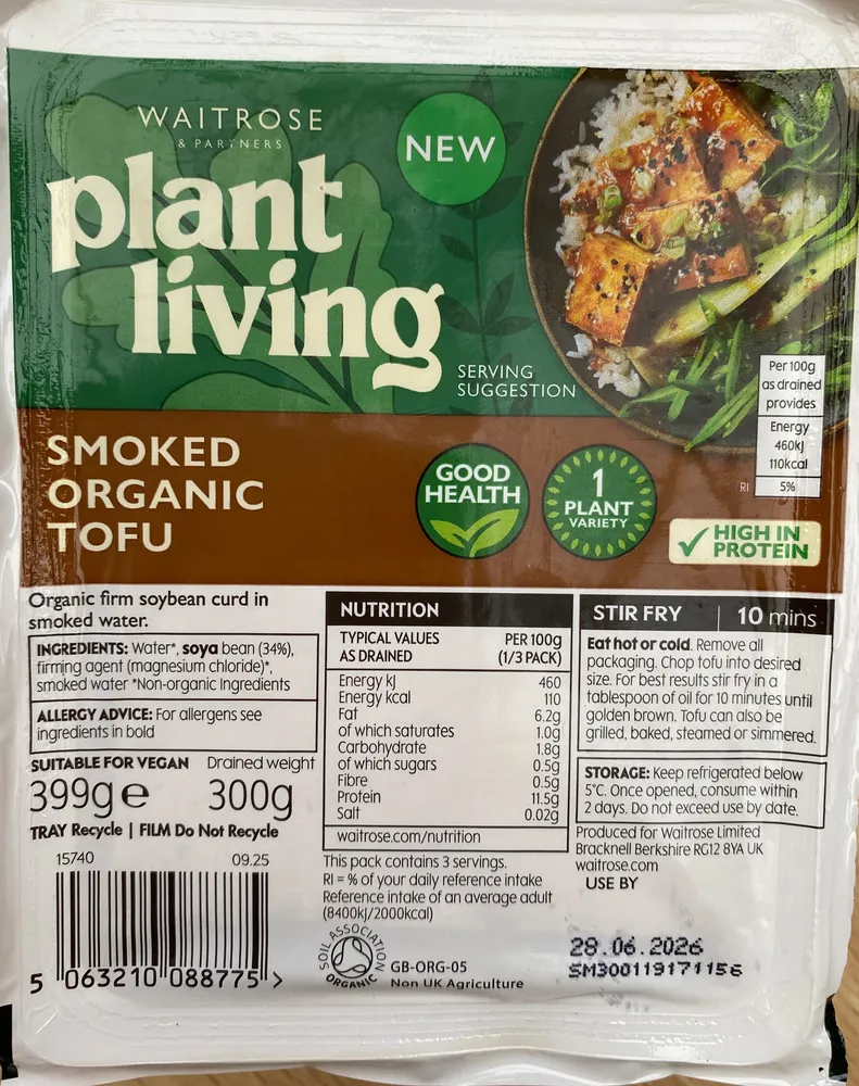 Smoked Organic Tofu