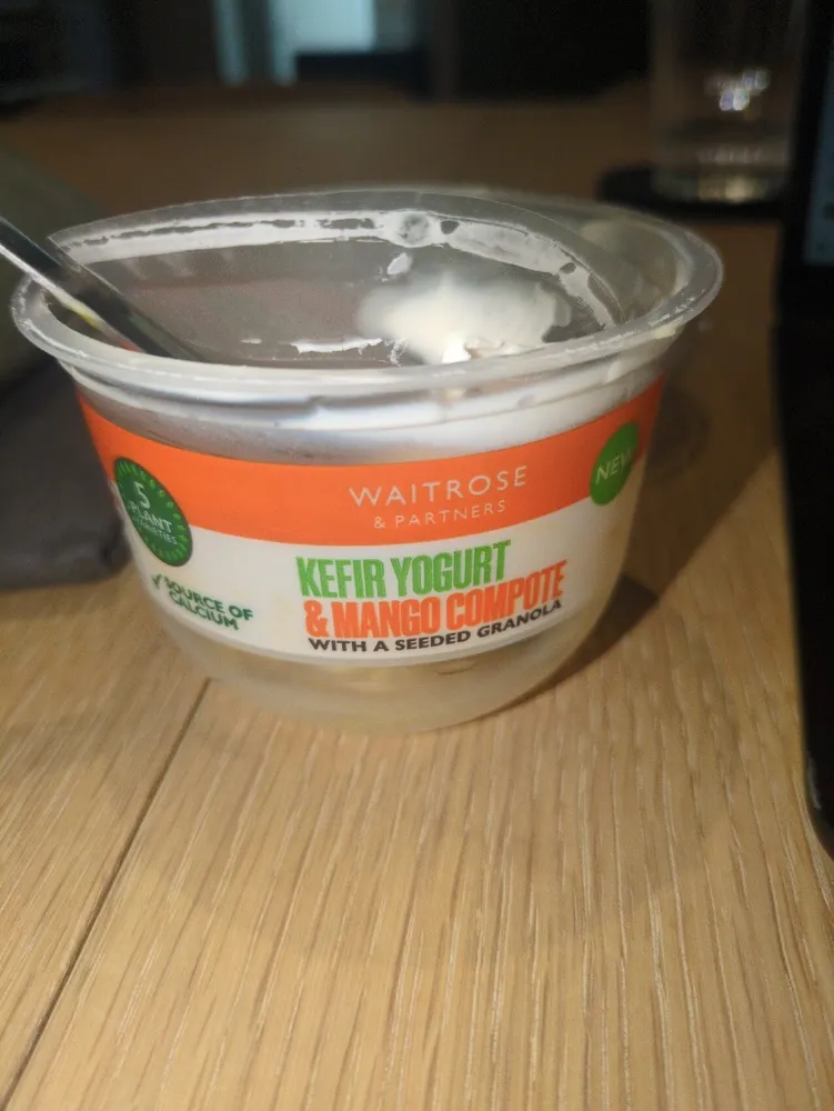 KEFIR YOGURT & MANGO COMPOTE WITH A SEEDED GRANOLA