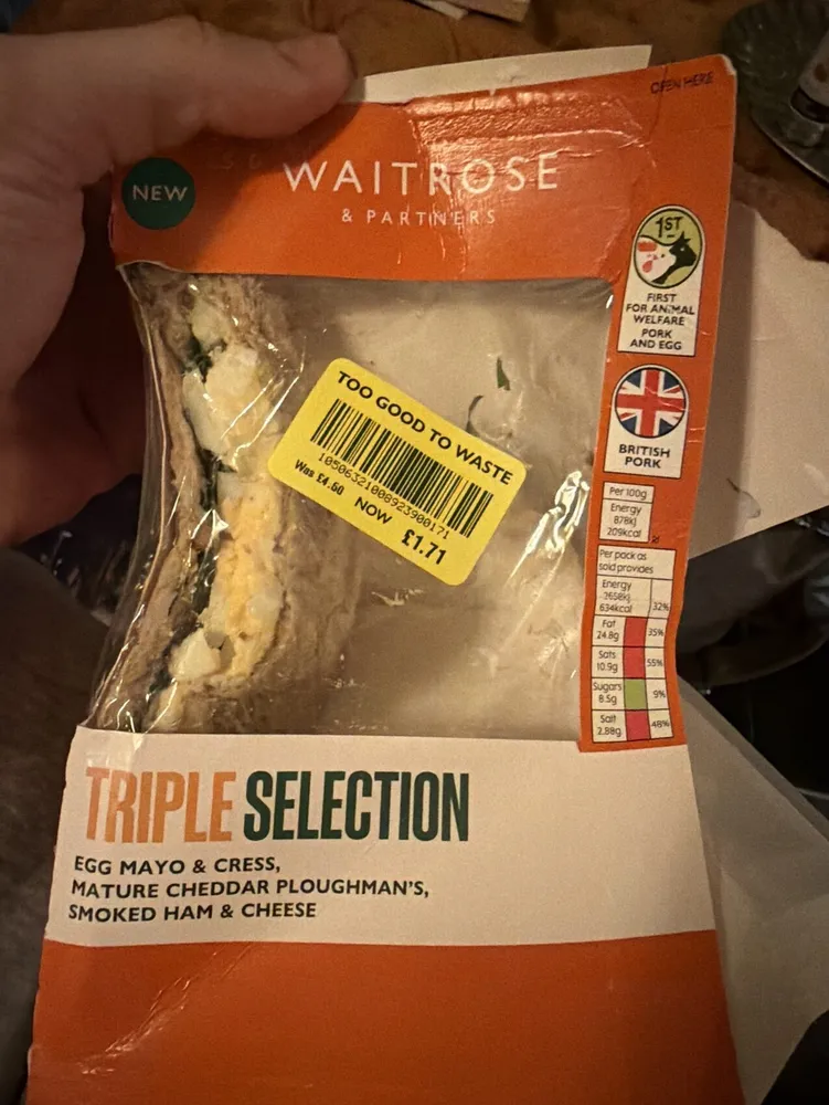 Triple Selection Sandwich
