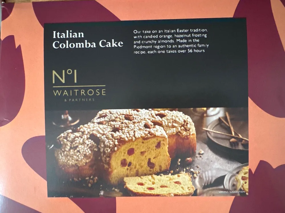 Italian colomba cake