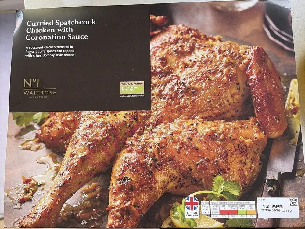 Curried Spatchcock Chicken With Coronation Sauce