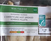 Sweetcure Hot Smoked Seabass Fillet