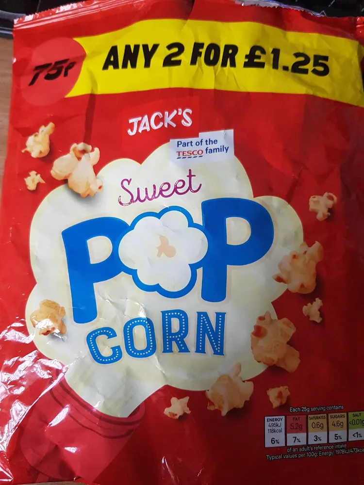 JACK'S FO Part of the TESCO family Sweet 25 POP CO