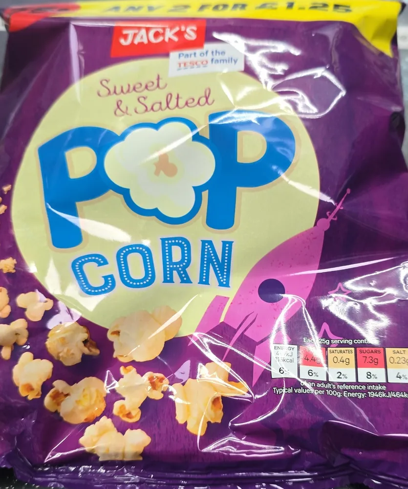 Jack's sweet salted popcorn