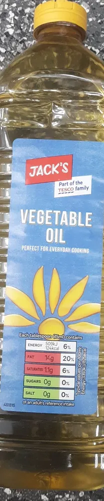 Jacks Vegetable oil