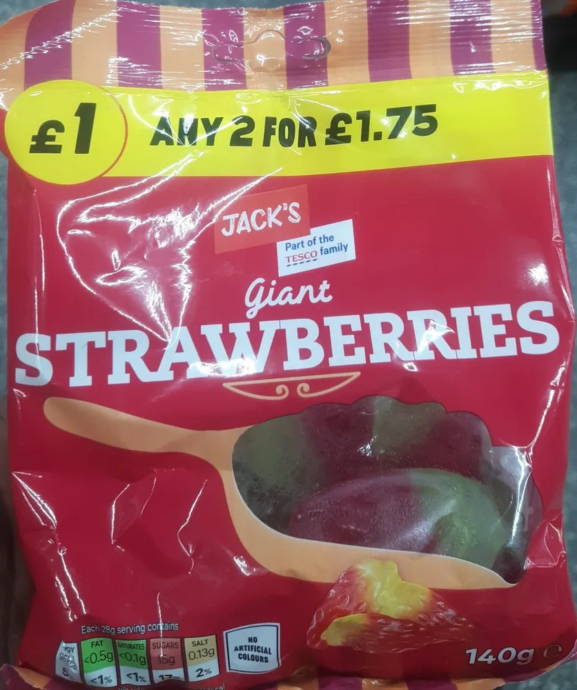 jacks Strawberry Flavour Jelly