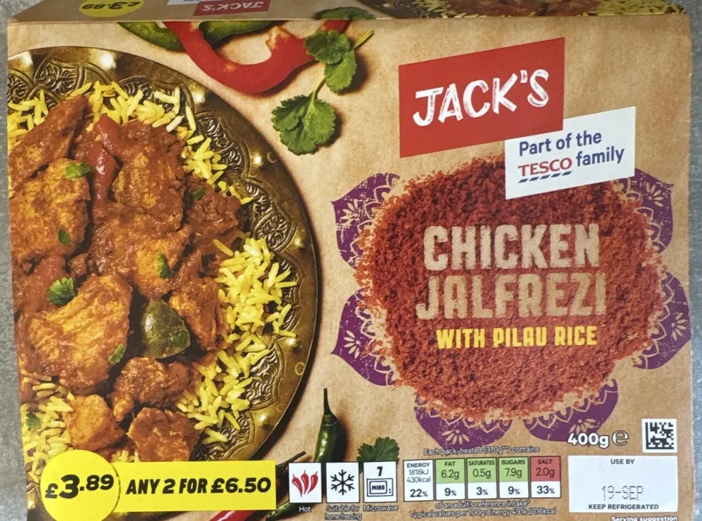 Chicken Jalfrezi With Pilau Rice