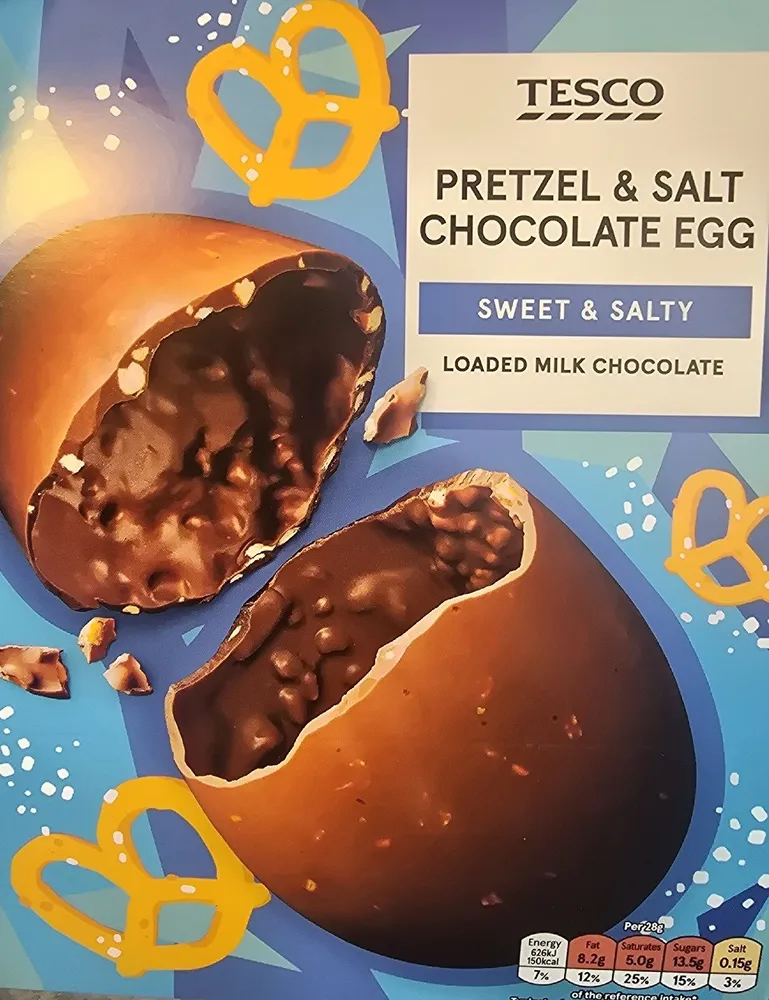 Pretzel & Salt Chocolate Egg