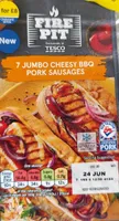 Jumbo Cheesy BBQ Pork Sausages