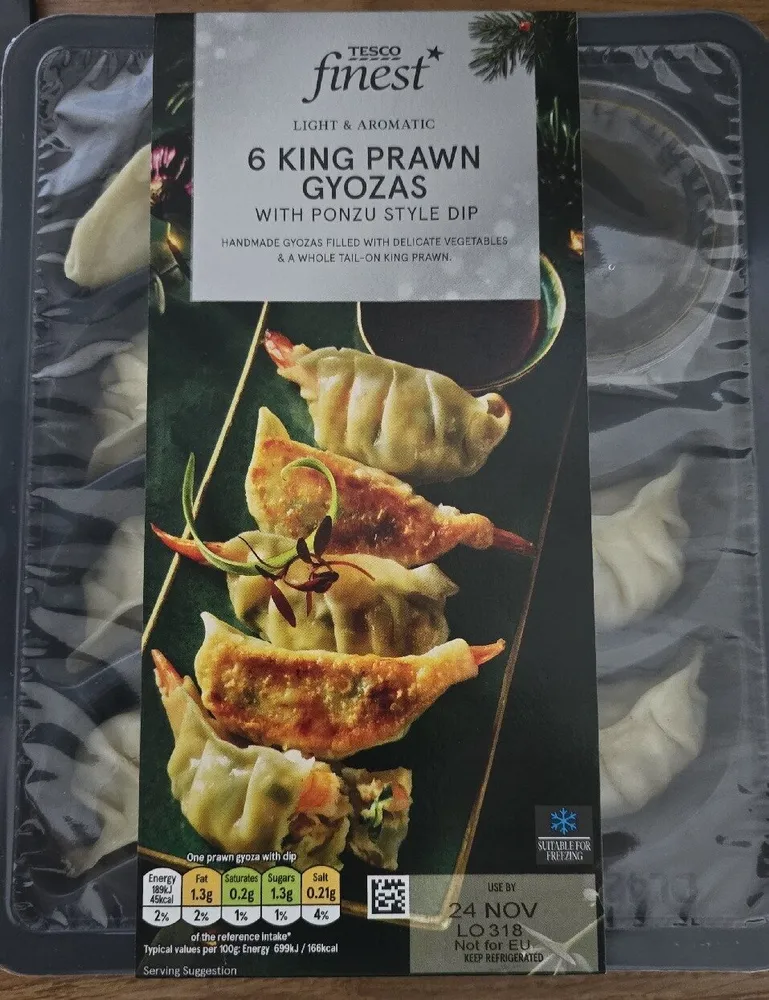 6 King Prawn Gyozas