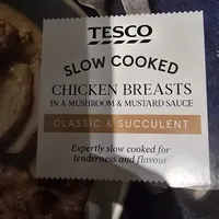Slowed Cooked Chicken Breats In Mushroom & Mustard Sauce