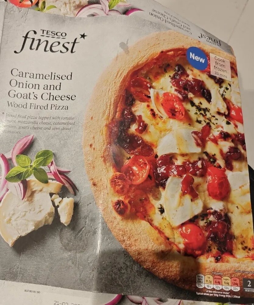 Caramelised Onion and Goat's Cheese Wood Fired Pizza