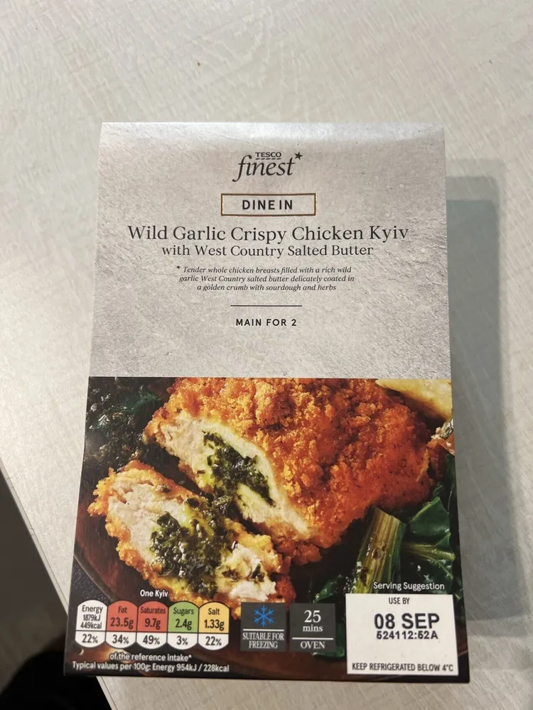 Wild Garlic Crispy Chicken Kiev with West Country Salted Butter