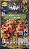Pork, Feta, & Herb Kebabs