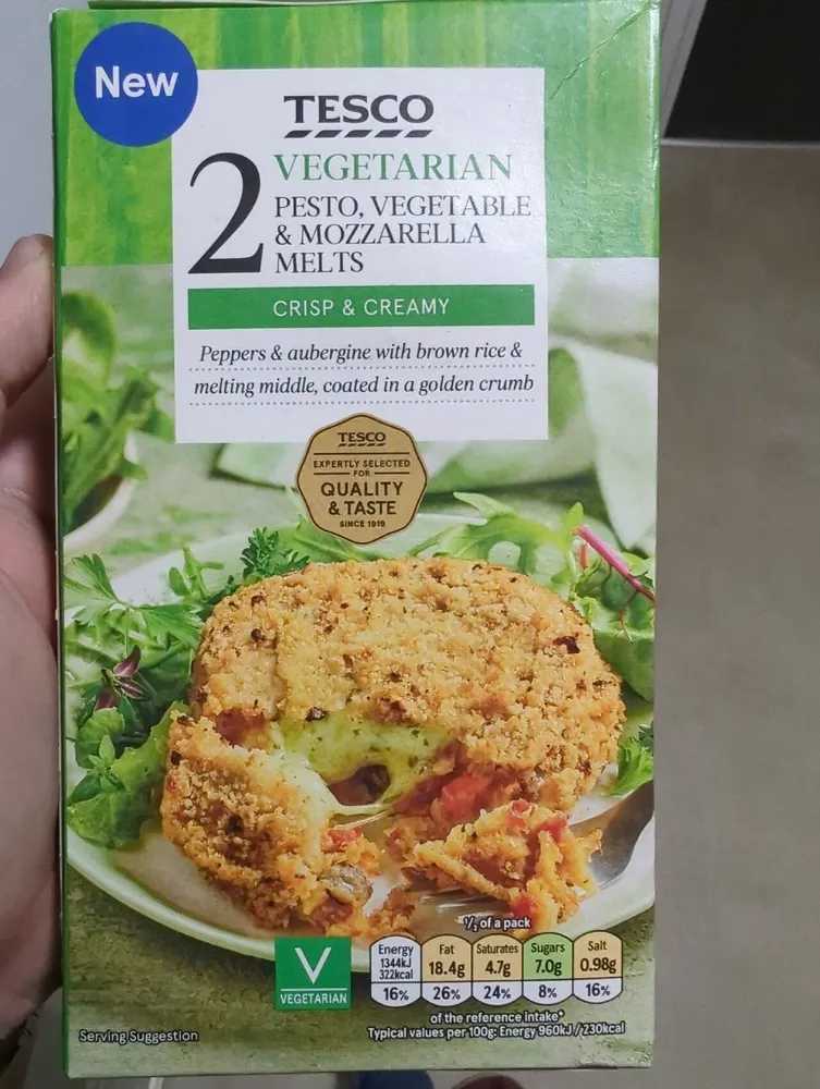 Vegetarian Pesto, Vegetable And Mozzarella Melts