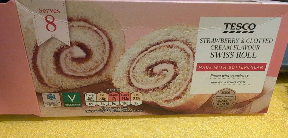 CHELRY TESCO STRAWBERRY & CLOTTED CREAM FLAVOUR SW