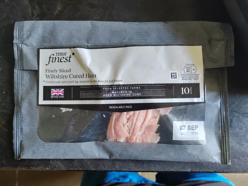 Finely Sliced Wiltshire Cured Ham
