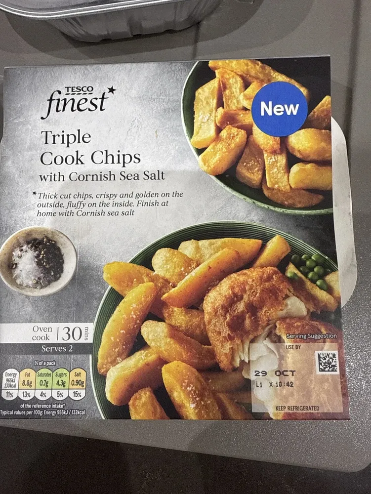 Triple Cook Chips with Cornish Sea Salt