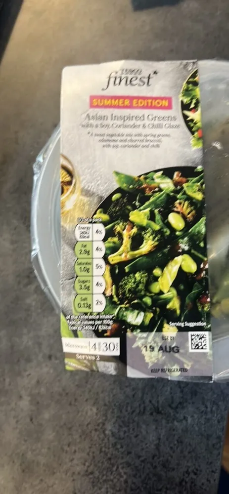 Asian Inspired Greens with a Soy, Coriander & Chilli Glaze