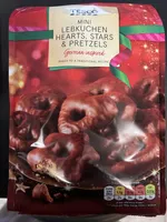 Mini Lebkuchen Hearts, Stars & Pretzels
