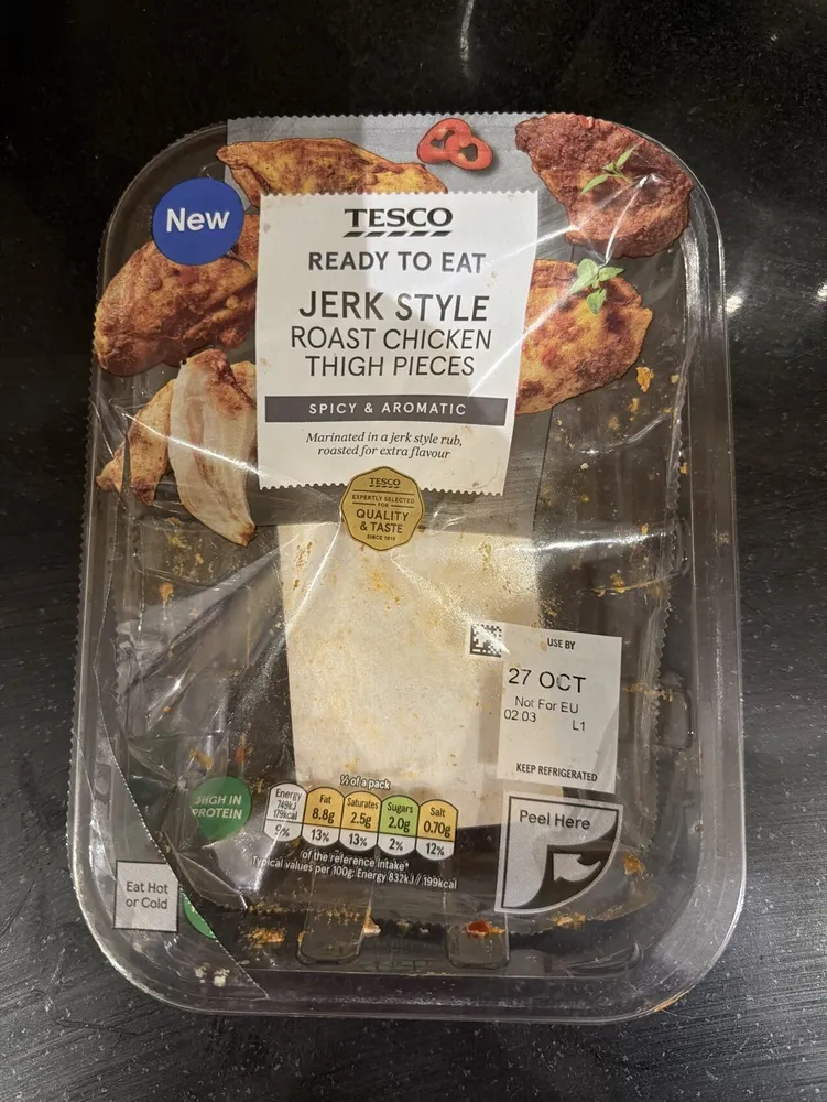 Tesco Jerk Style Roast Chicken Thighs Pieces