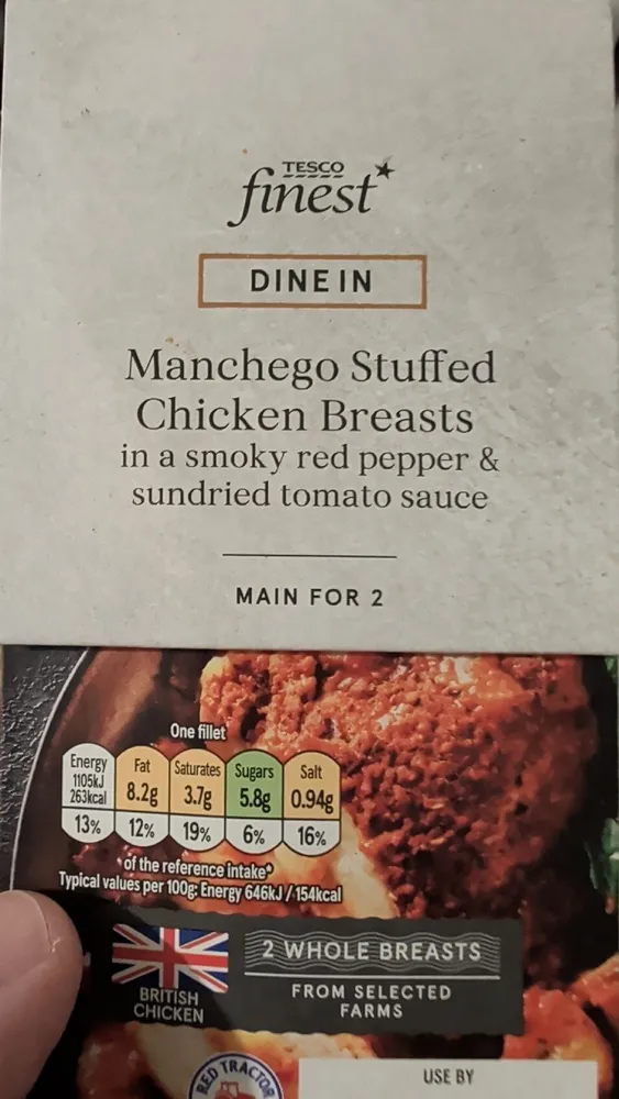 Manchego Stuffed Chicken Breasts