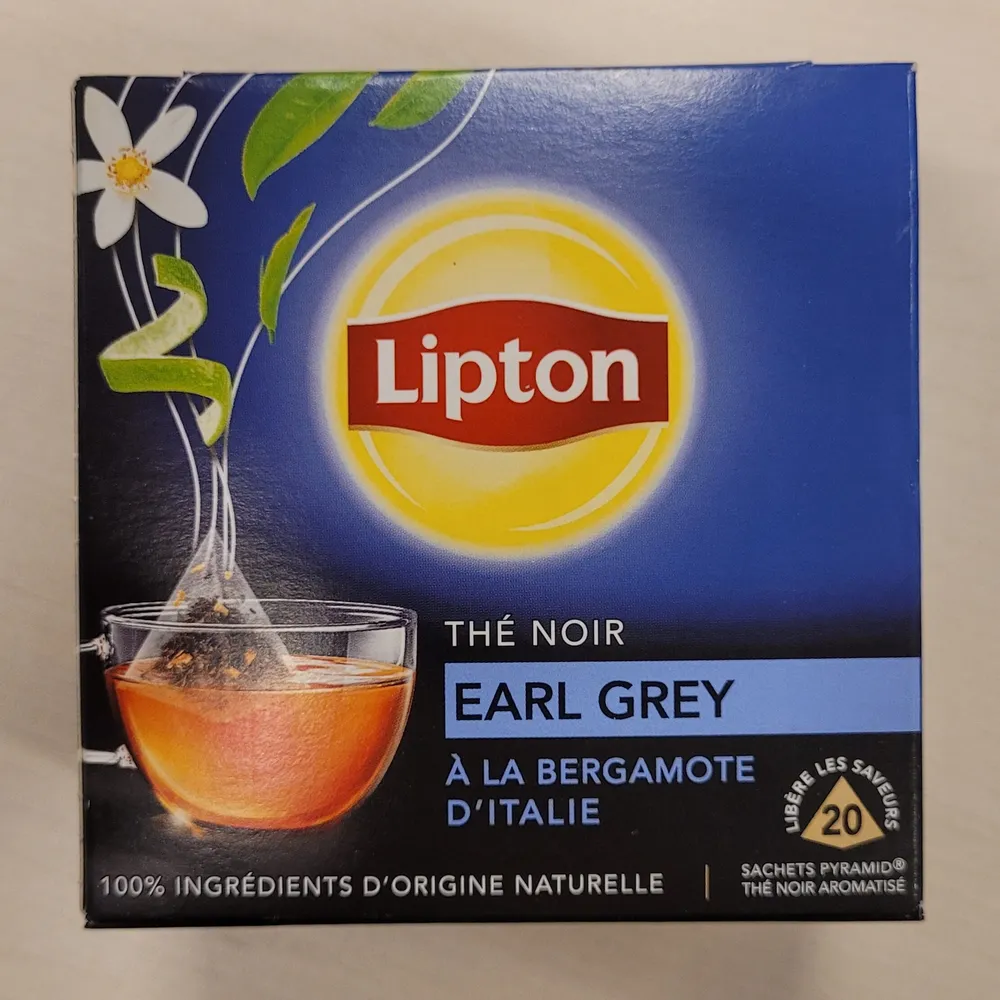 Thé noir Earl Grey à la bergamote d’Italie