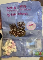 Pink&white mini marshmallows Sainsburs CTFORA SWEE