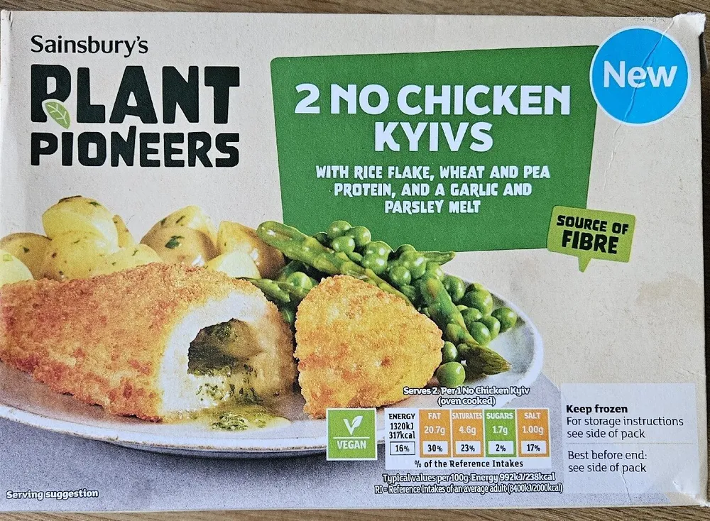 2 No Chicken Kyivs