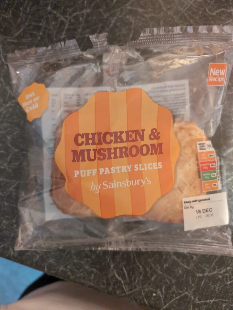 Chicken And Mushroom Puff Pastry Slices